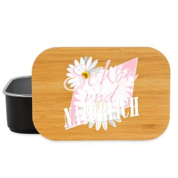 Schön und natürlich Margeriten Blumen rosa - Lunch Box - Schwarz - Vorne
