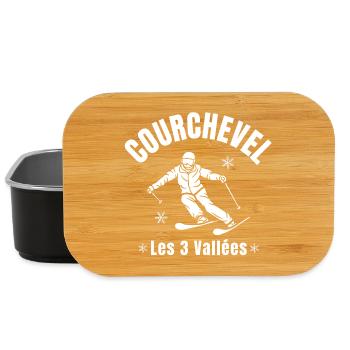 Courchevel, station de ski, domaine skiable - Boîte à goûter - noir - Devant