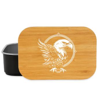 Eagle in a circle - Lunch Box - black - Front