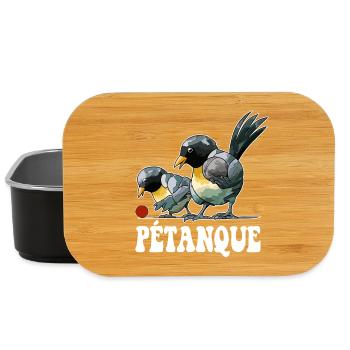 Boules de boules de boules pour pétanque - Boîte à goûter - noir - Devant