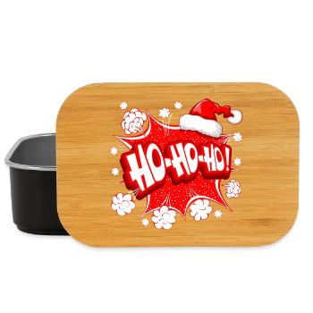 Weihnachten, Weihnachtsmann, Frohe Feiertage - Lunch Box - Schwarz - Vorne