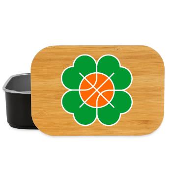 Basketball-Blume - Kleeblatt - Lunch Box - Schwarz - Vorne