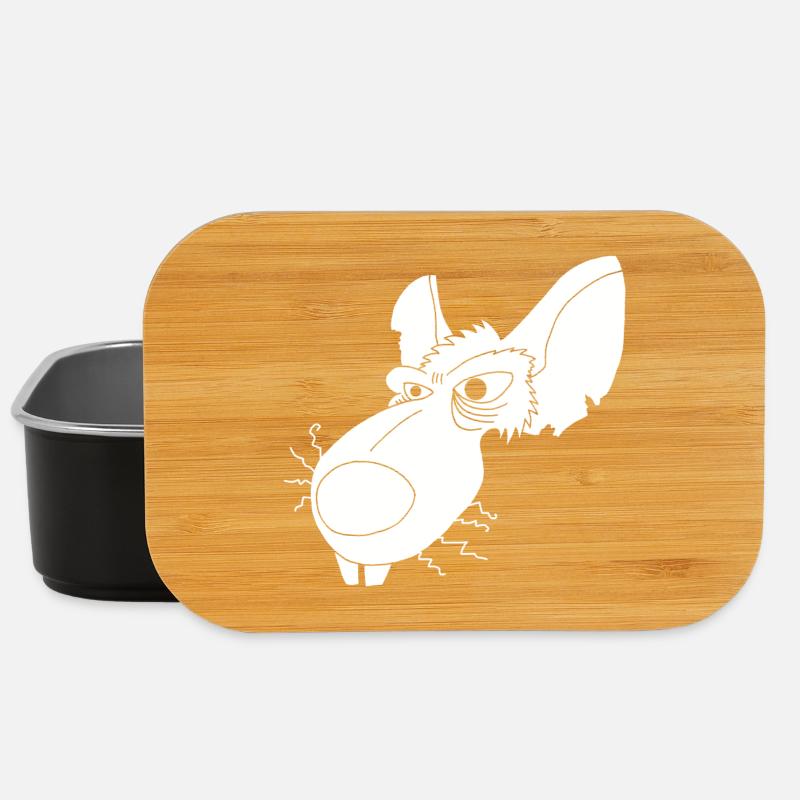 Rat d'égout blanc - Boîte à goûter - noir