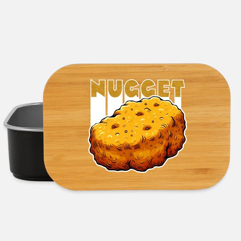 Nugget-Liebe Chicken Nugget - Lunch Box - Schwarz