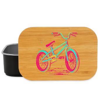 BMX Bike Vaporwave - Lunch Box - black - Front