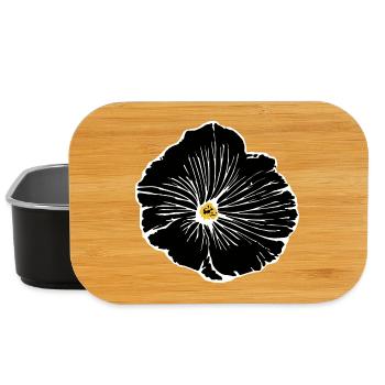 Blume schwarz Blumen schwarz Blüte - Lunch Box - Schwarz - Vorne