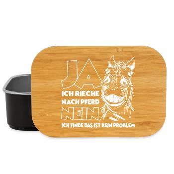 Reitsachen für Pferde Mädl Reiterin Stall - Lunch Box - Schwarz - Vorne