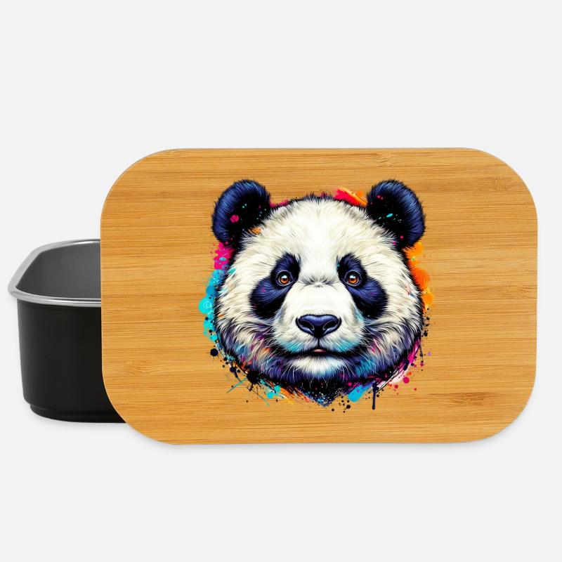 Panda - Boîte à goûter - noir