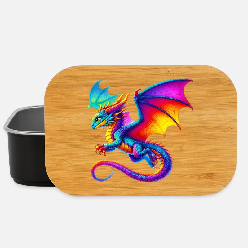 Drache - Lunch Box - Schwarz