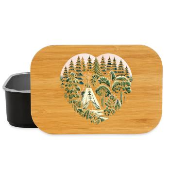 Vivre près de la nature avec une tente tipi en forêt - Boîte à goûter - noir - Devant