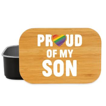 LGBTQ Pride Month - Proud of My Son - Lunch Box - black - Front