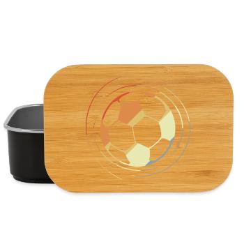 Football Drawing Retro Style - Lunch Box - black - Front