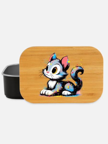 Chat - Boîte à goûter - noir