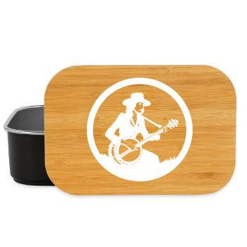 Banjo Player Drawing - Lunch Box - black - Front