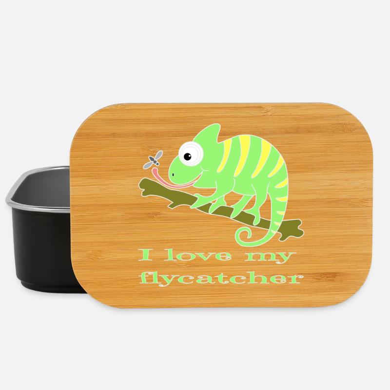 Chamaeleon tier - Lunch Box - Schwarz