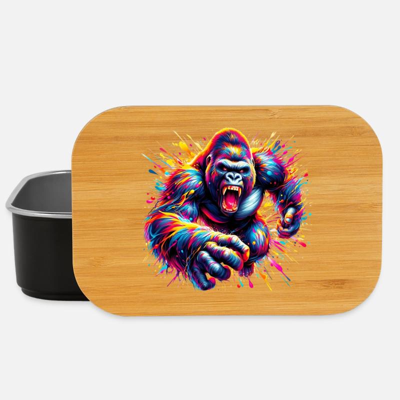 Gorilla - Lunch Box - Schwarz