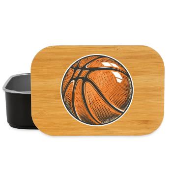 Basketball Ball Graphic - Lunch Box - black - Front