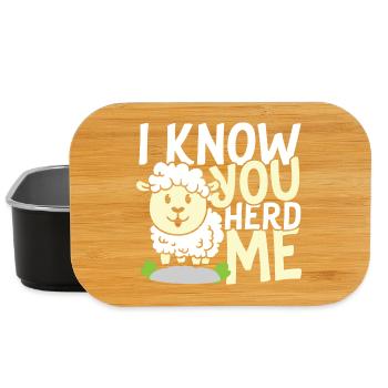 I know you herd me sheep - Lunch Box - Schwarz - Vorne
