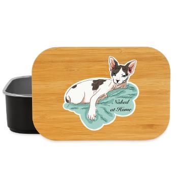 Sphynx naked at home - Lunch Box - black - Front