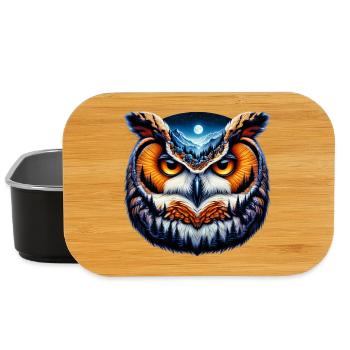 Eule - Lunch Box - Schwarz - Vorne