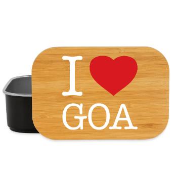 I LOVE GOA - Lunch Box - Schwarz - Vorne