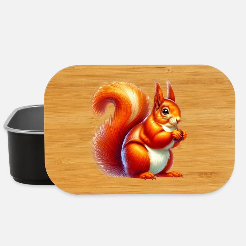 Eichhörnchen - Lunch Box - Schwarz