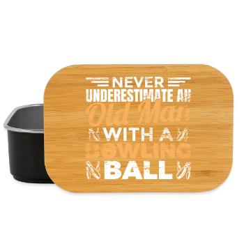 Bowling grandfather - Lunch Box - black - Front