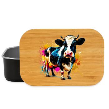 Kuh - Lunch Box - Schwarz - Vorne