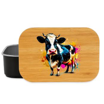 Kuh - Lunch Box - Schwarz - Vorne