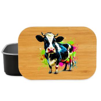 Kuh - Lunch Box - Schwarz - Vorne