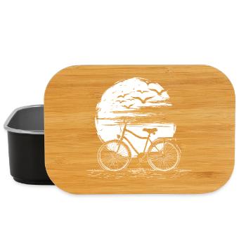 Cycling Drawing - Lunch Box - black - Front