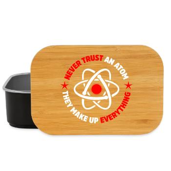 Protons, neutrons, électrons, - Boîte à goûter - noir - Devant