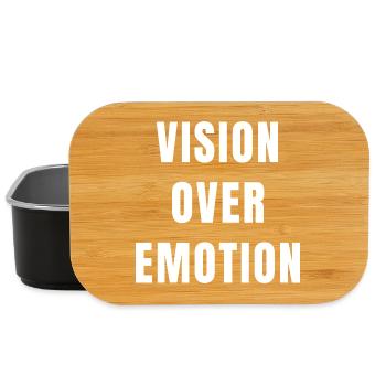 Vision Over Emotion Focus Discipline Mindset - Lunch Box - black - Front