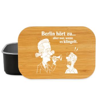Berlin listens - Lunch Box - black - Front