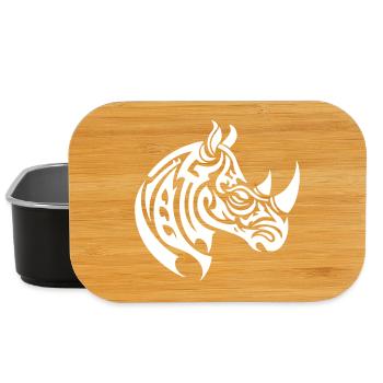 Rhino Tribal - Lunch Box - black - Front