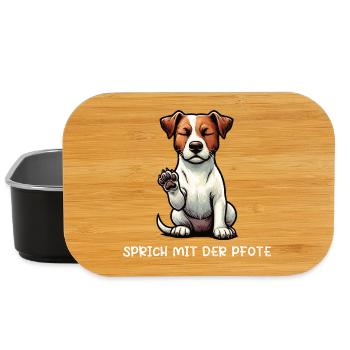 Talk to the paw Jack Russel terrier Jackie - Lunch Box - black - Front