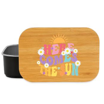 HERE COMES THE SUN Sun & Flowers Trend - Lunch Box - black - Front