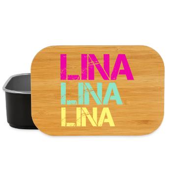 LINA Neon Triptych - Lunch Box - black - Front