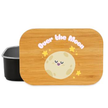 Over_the_Moon Phrasen Slang Redewendung lustig niedlichdesign - Lunch Box - Schwarz - Vorne