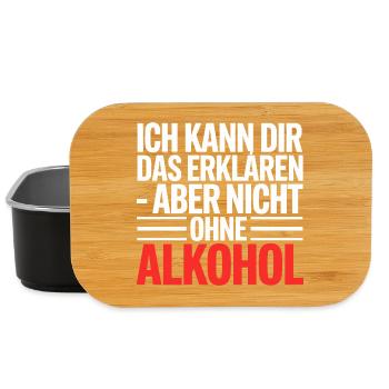 Ich erkläre es – aber ohne Alkohol - Lunch Box - Schwarz - Vorne