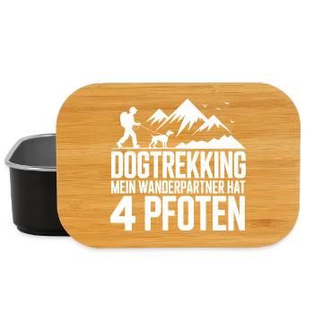 Dogtrekking My hiking partner has 4 paws - Lunch Box - black - Front