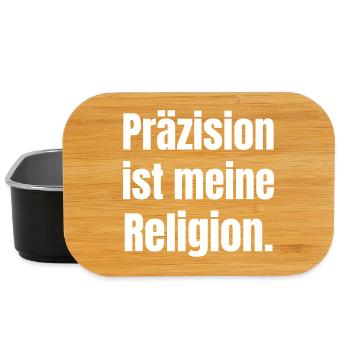 Precision is my religion. - Lunch Box - black - Front