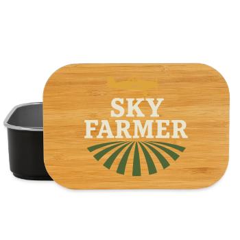 Cadeau de pilote d’agriculture de l’aviation rurale - Boîte à goûter - noir - Devant