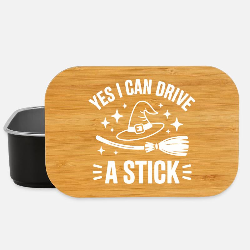 Yes I Can Drive A Stick - Lunch Box - black