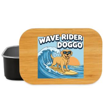Surfer Dog Surf - Lunch Box - black - Front