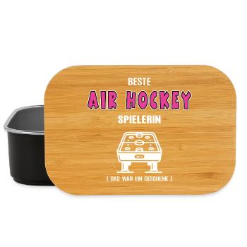 Best Air Hockey Player Air Hockey Women - Lunch Box - black - Front