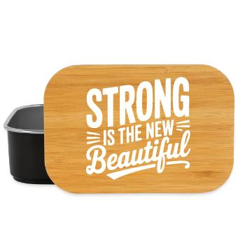 Strong is the New Beautiful - Lunch Box - black - Front