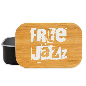 Typographie grunge free jazz - Boîte à goûter - noir - Devant
