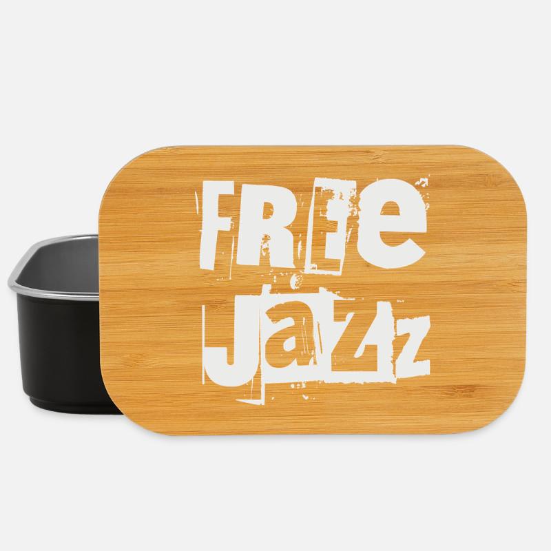 Free Jazz Grunge Typography - Lunch Box - black