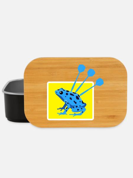 Lustiges DARTS und PFEILGIFTFROSCH Design - Lunch Box - Schwarz